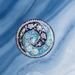 Blue Pottery Ceramic Iznik Art Plate
